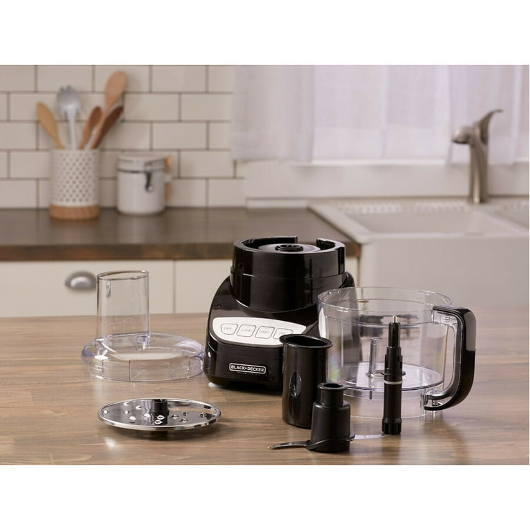 Black+Decker 3-in-1 Easy Assembly 8-Cup Food Processor 