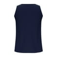 thumbnail image 2 of Lmnyox Tank Shirts for Women Pleated Front Sleeveless Dressy Tops Summer V Neck Casual Loose Work Shirts, 2 of 5