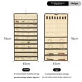 thumbnail image 2 of Ornament Jewelry Storage Bag Double-Sided 48-Grid Jewelry Display Rack Small Items Sundries Hanging Bag, 2 of 4