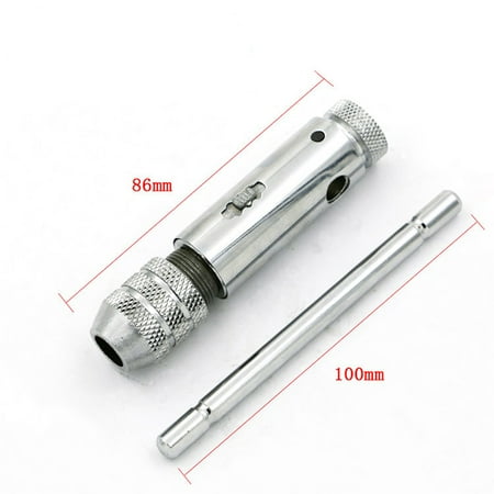 

T-Handle Ratchet Tap Wrench with 5pcs M3-M8 Machine Screw Thread Metric Plug Tap