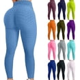 thumbnail image 4 of Pantalones de yoga para mujer Burbuja Levantamiento de glúteos Legging anticelulítico Cintura alta Entrenamiento Control de barriga Medias de yoga Adepaton WRMH-134-80, 4 of 4