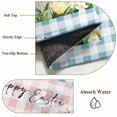 thumbnail image 6 of Blue Plaid Easter Area Rugs 5'x7', Washable Small Throw Rugs for Laundry Room Playroom, Truck Spring Floral Bunny Animals Indoor Outdoor Rug Non-Slip Low Pile Carpet Runner Reversible Floor Mats, 6 of 8