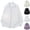#282-White, variant on Ceisia Men's Oversize Turn-Down Collar Single-Pocket Cotton Long-Sleeve Shirt Gift
