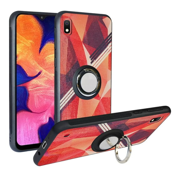 Labanema Samsung Galaxy A10 2019 /A105 Case with 360 Degree Rotating Ring Stand, Support Magnetic Car Mount, Protective Cover for Samsung Galaxy A10 2019 /A105 (Rose Red)