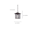 thumbnail image 2 of Nuvo Lighting Vega 1 Light Outdoor Hanging, 2 of 3