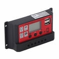 thumbnail image 1 of Controlador de carga solar Panel solar ajustable Batería Regulador inteligente con pantalla LCD 12V 24V10A, 1 of 15
