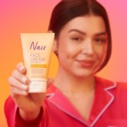Nair Hair Remover Face Cream, Moisturizing Formula Hair Removal with Sweet Almond Oil, 2 oz