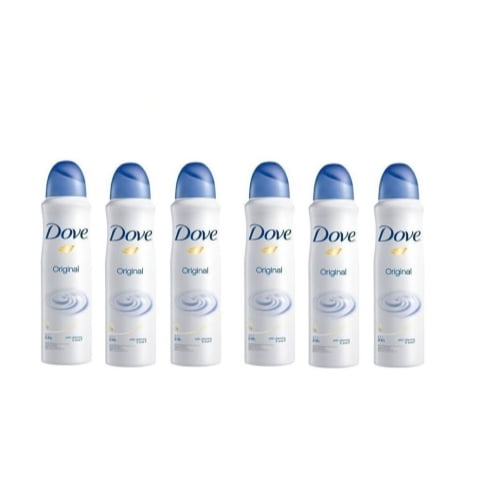 Dove Original Anti-Perspirant Deodorant 48h Spray 150 ml / 5 fl oz (6-Pack)