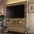thumbnail image 3 of Sauder Cannery Bridge Entertainment Wall In Lintel Oak for TVs up to 70", Lintel Oak Finish, 3 of 14