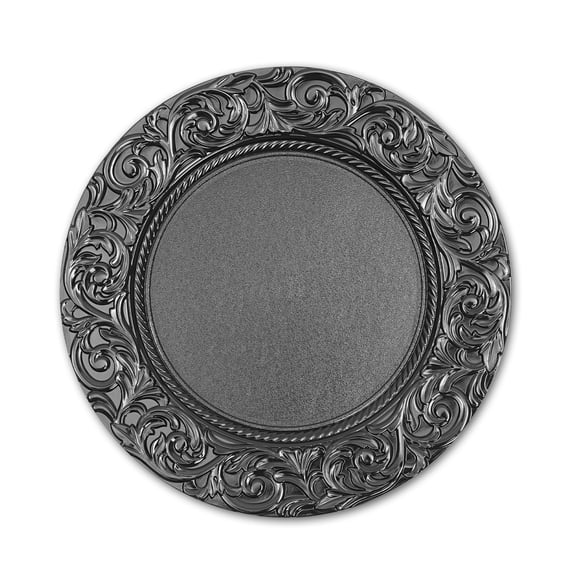 100 PCS Charger Plates Modern PP Charger Plates Set Round Charger Plates Reusable Serving Plates