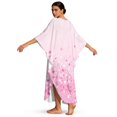 thumbnail image 2 of Xixirimido Pink Starburst Print Womens Plus Size Kaftan Dress V Neck Batwing Sleeve Beach Cover Up Swimsuit Coverups Summer Lounge Caftan Dress, 2 of 7