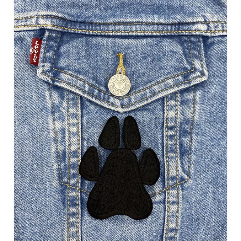 Embroidered Mixed Lot Sewing Patches Lot Of 12 Red Dog Paw Print Patches - Tiny Embroidered Iron-On Or Sew-On Appliques For Crafts & Repairs Embroidered Iron On Patches