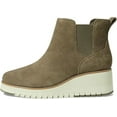 thumbnail image 4 of Cole Haan Zerogrand City Wedge Stone Gray Suede Side Zip Suede Ankle Boots (Stone Gray Suede, 7.5), 4 of 5