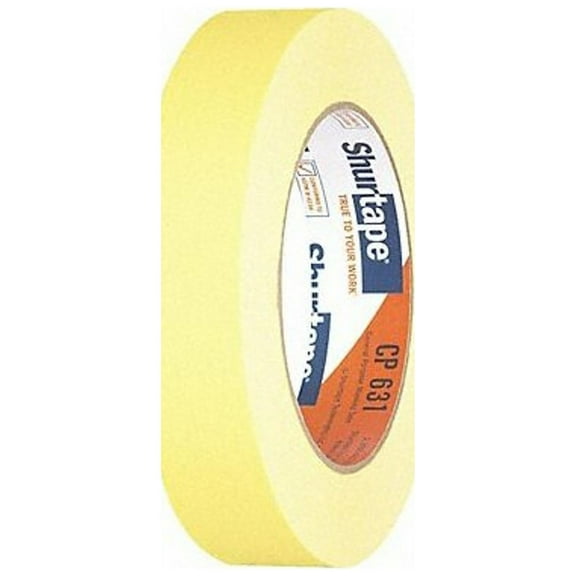 Shurtape Masking Tape,15/16" W,60yd L,Yellow,PK36 120410