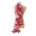 thumbnail image 1 of Guardoinrt Costumes With Unique Lace Applique Patch Beautiful Florals Applique Patch Wine red 1Set, 1 of 6