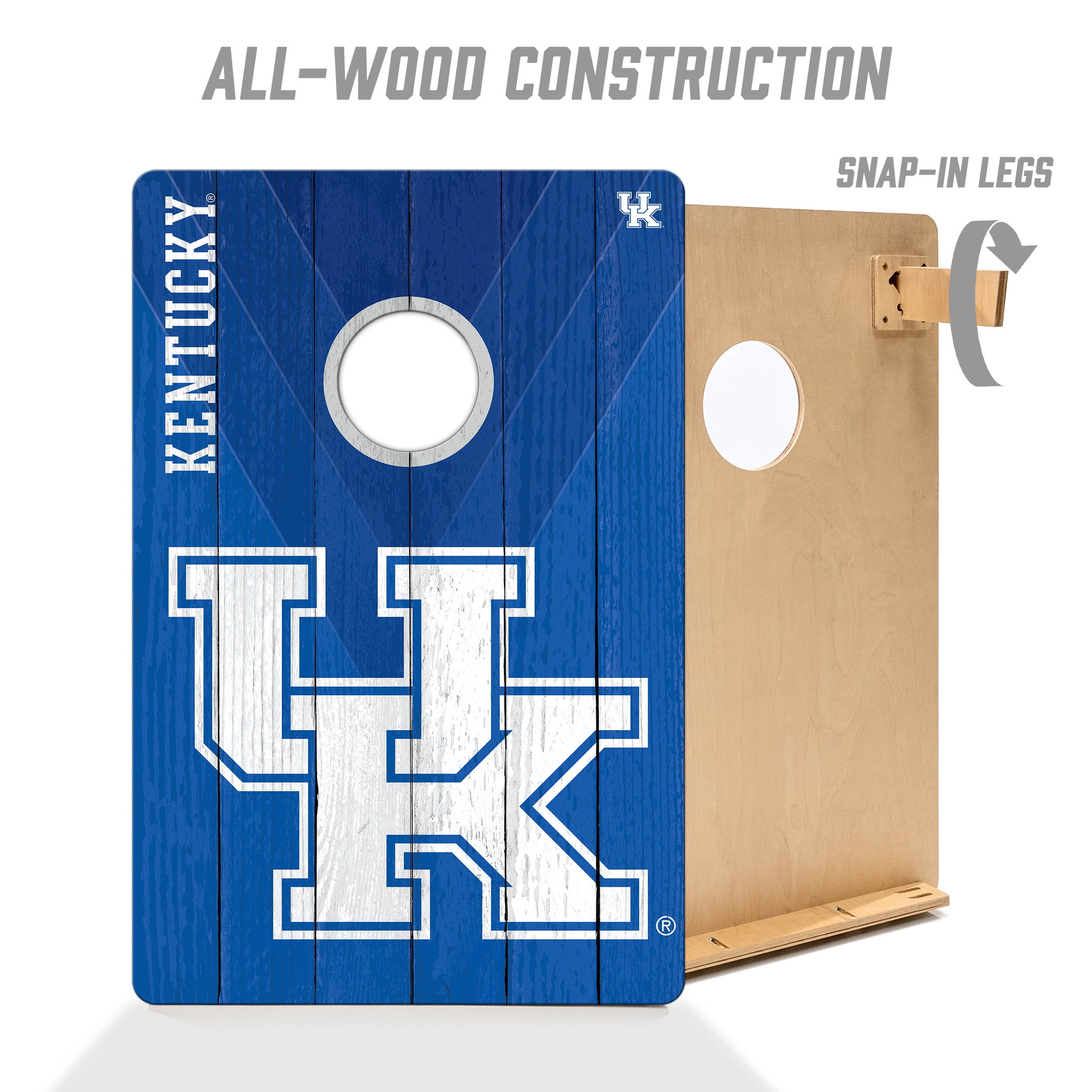 YouTheFan NCAA Kentucky Wildcats 2' x 3' Cornhole Game No Bags