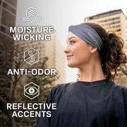 Cold Factor Twist Knot Cooling Headband, One Size, Black, Gray and White, 3 Pack