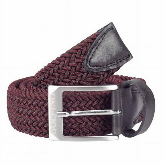 Golfino Getaway Belt - Men's woven golf belt, (41" / Aubergine)