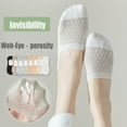 thumbnail image 6 of 5 pairs No Show Socks for Womens Size 6-9, Ultra Low Cut Liner Silk Breathable Socks Ice Feeling socks, Nonslip Liner Invisible Hidden Thin Socks, 6 of 6