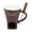 Coffee, variant on Yajisi Ceramic Chocolate Melting Cup, Fondue Mug with Fork for Ice Cream & Cheese, Red, 7.87 x 6.69 x 5.12 Inches