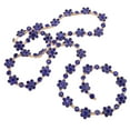 thumbnail image 4 of Flower Rhinestone Chain, Colours Rhinestone Applique 1.5cm Wide Easy Use  For Clothing Decoration For DIY Jewelry Making Crafts Dark Blue, 4 of 8