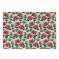 thumbnail image 1 of Rose Cutting Board, Fresh Seasonal Watercolor Endless Roses and Leafs Buds Planet Earth Theme Print, Decorative Tempered Glass Cutting and Serving Board, Small Size, Red Green White, by Ambesonne, 1 of 1