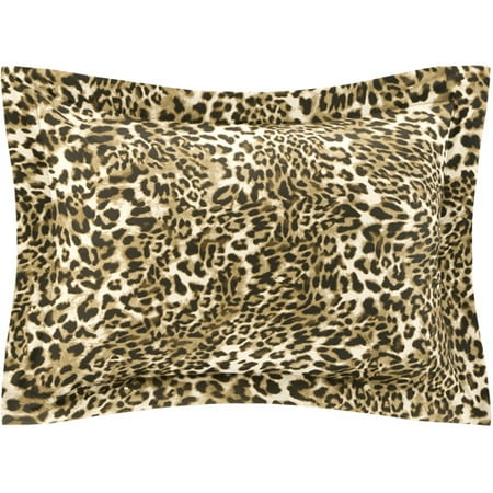 Microfiber Leopard Pillow Sham Collection, 1 Each by Mainstays