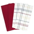 thumbnail image 2 of RITZ Royale Collection 100% Combed Terry Cotton, Oversized Kitchen Towel Set, 4-Pack, Solid & Coordinate, Paprika, 2 of 8