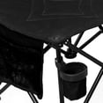 thumbnail image 4 of GoTEAM! 4 Seat Portable Folding Team Bench w/Cupholders and Carry Case (Black), 4 of 4