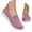 Pink, variant on CAIXAI Wide Walking Shoes for Women Arch Support White Sneakers for Women Lightweight -On Womens Walking Shoes Mesh Knitted Mary Jane Flats Hands-Free Sock Shoe