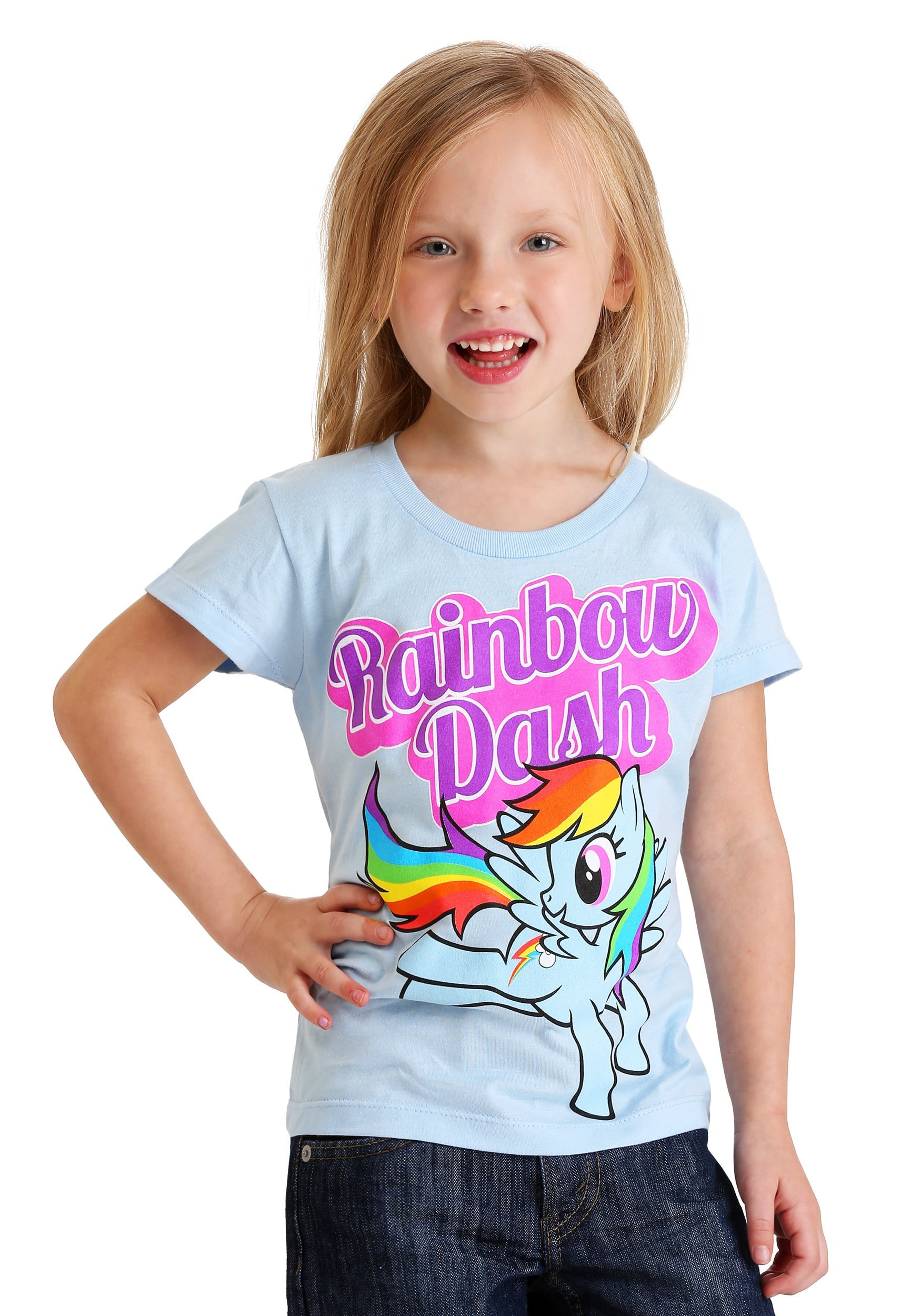 Fuchsia My Little Pony Girls Short Sleeve T-Shirt 