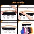 thumbnail image 4 of Organizador de sombreros para percha - Cap Rack, Perchero multifuncional-experto en almacenamiento de armario, Percheros para sombreros (paquete de 2), 4 of 5