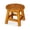 Natural, variant on Floral - Carved Wooden Stool | Used as Child's Step Stool or Drink Table | Constructed with Sturdy Rubberwood | Lightweight and Portable