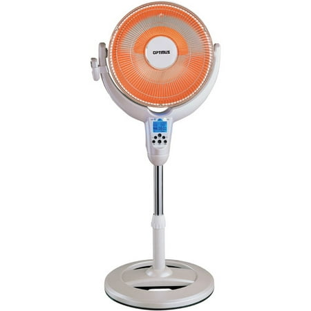 Optimus Electric 14" Oscillating Pedestal Digital Dish Heater w/Remote Control, HEOP4500