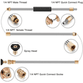 thumbnail image 3 of 14Pieces Pressure Washer Extension Wands 10Ft Replacement , Curved Rod 30 or 120 Degree, 12Pieces Spray Nozzle Tips, 3 of 6
