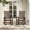 Brown, variant on KINGYES Outdoor Rocking Chair HDPE All Weather Patio Rocker for Porch Garden Lawn, White
