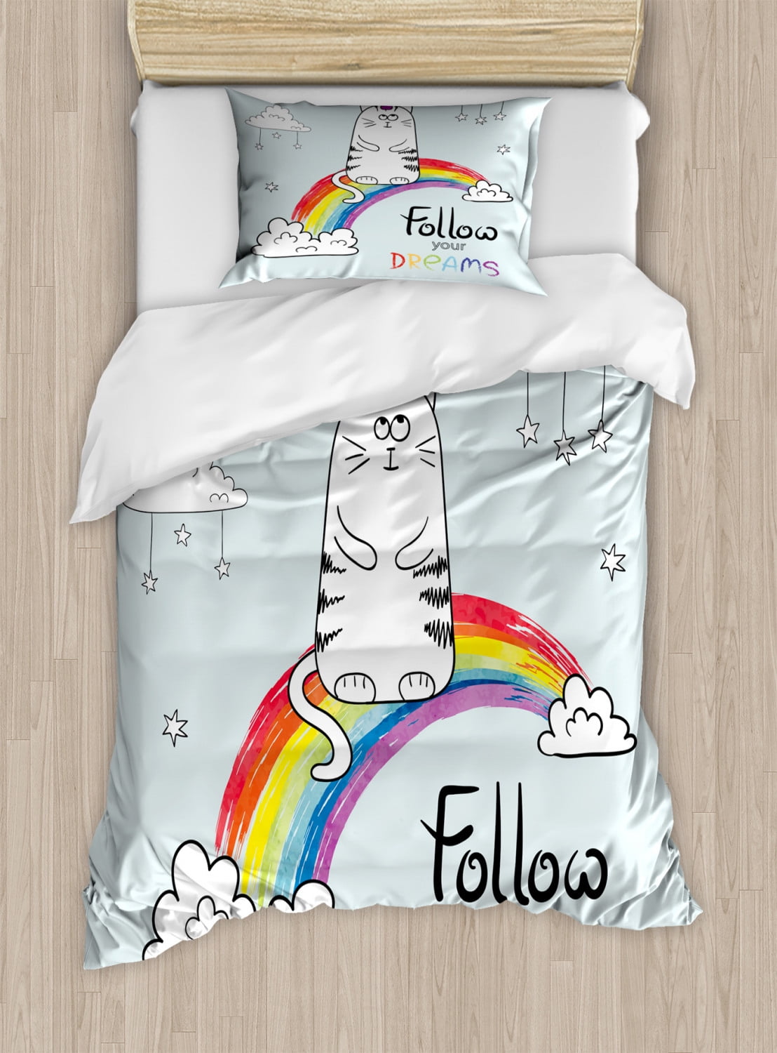 Cushion Rainbow Unicorn Decorative Childrens Bedroom Pillow