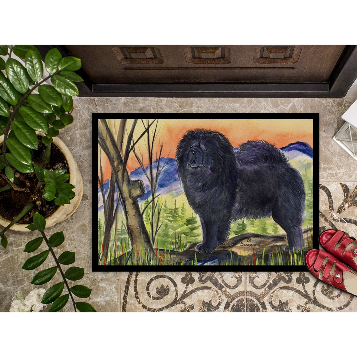Carolines Treasures SS7005JMAT Chow Chow Doormat 24x36 36"L x 24"W multicolor