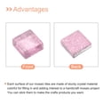 thumbnail image 4 of Mosaico Azulejos, Vidrio Azulejos, Brillo Cristal Mosaico Vidrio Piezas Granel Cuadrado Mosaico Azulejos 1 x 1cm para Hogar Decoración, DIY Obra, 50uds (50g, Light Morado), 4 of 7