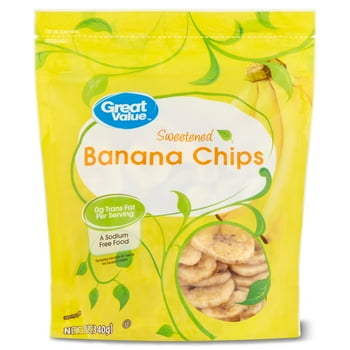 Great Value Banana Chips, 12 oz