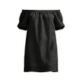 thumbnail image 7 of Summer Casual Dresses for Womens 2026 Fashion Plus Size Cold-Shoulder V-Neck Short Sleeve Solid Color Casual Maxi Dress, 7 of 7