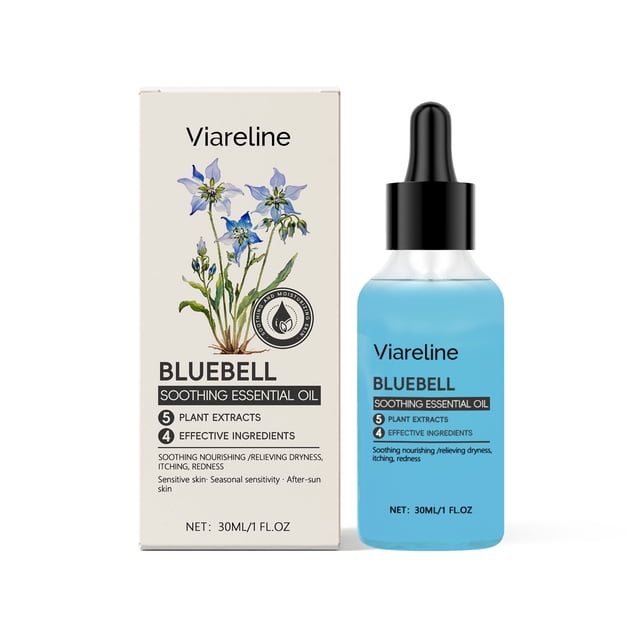 Viareline Blue Bell Soothing Essence Oil Soothing Hydrating Skin Care Nourishing Face Oil