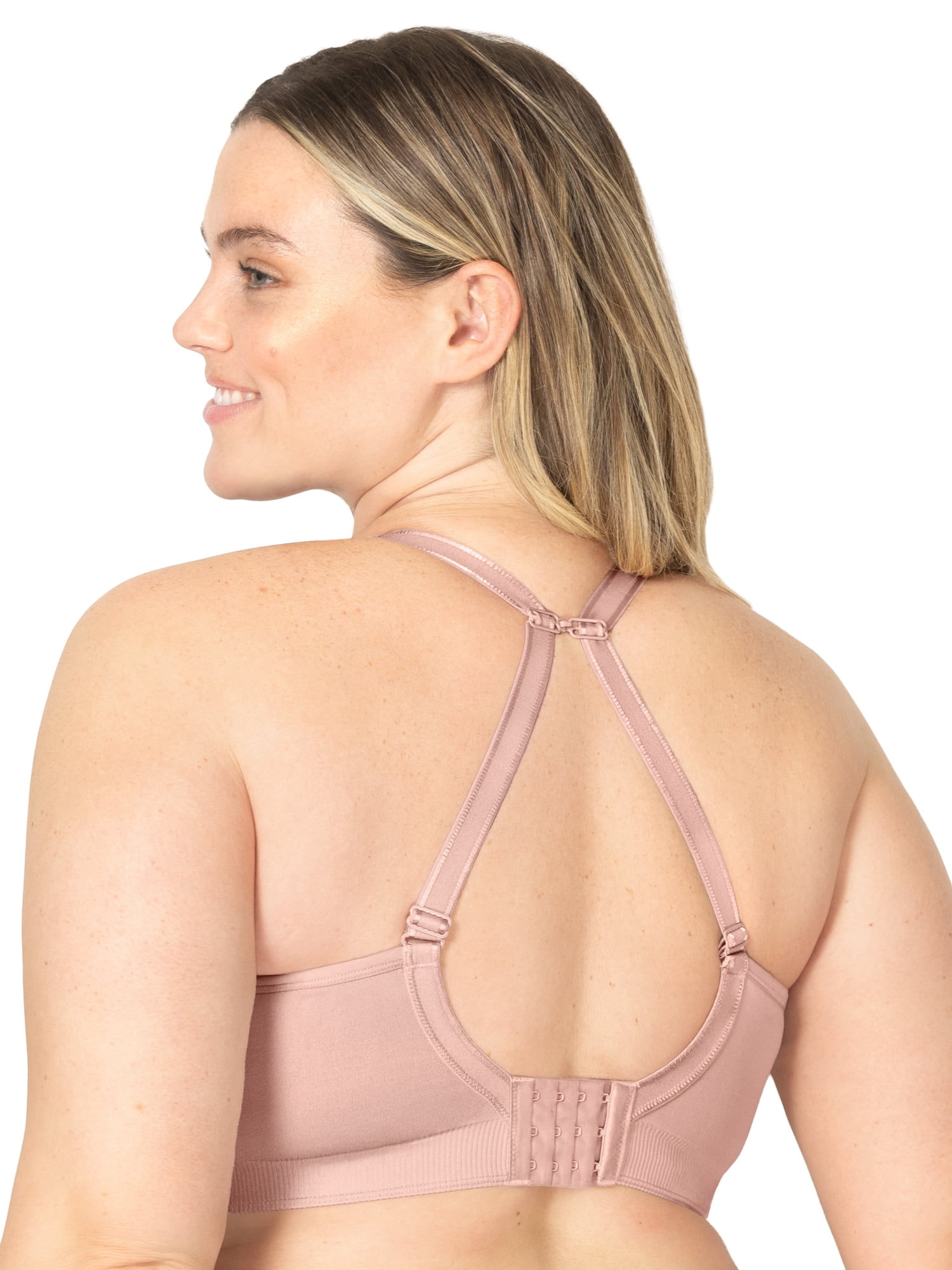 Fit for Me by Fruit of the Loom Women's Supportive Seamless Wirefree Bra, Style FT1048, Sizes L to 4XL