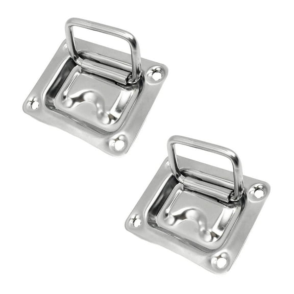 MARINE CITY Hatch Lift Handle Ring Pull 304 Stainless Steel Flush Recessed Handle 3 Inches  2-1/4 Inches for  Marines, Boats, Ships, Yachts Pack of 2