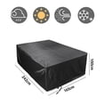 thumbnail image 5 of Funda para mesa de patio con ajuste hermético, tela Oxford, resistente al agua, al polvo y al viento, fácil de limpiar, protección para muebles de patio, 5 of 5