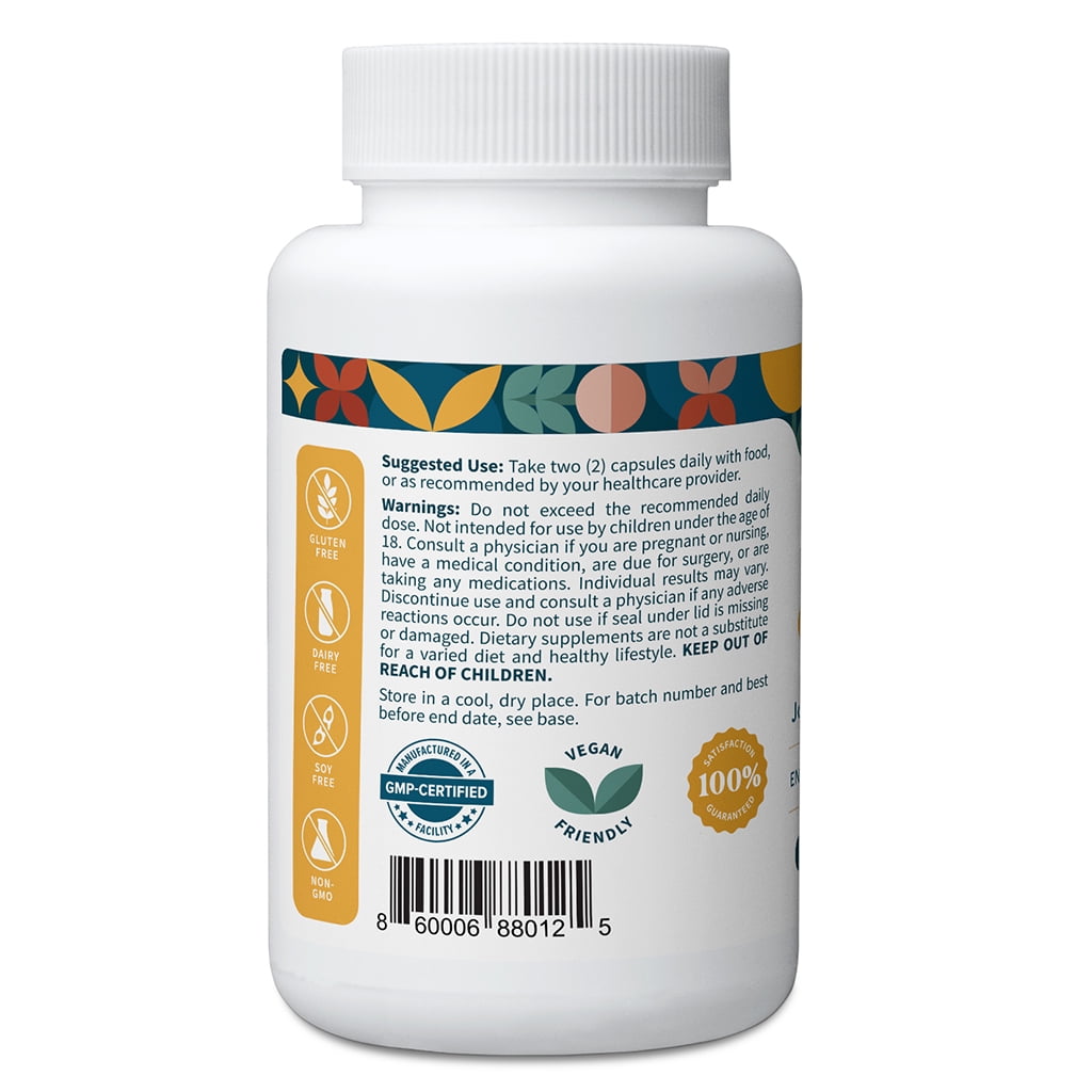 Pattern Wellness Turmeric Curcumin with BioPerine® Joint, Cognitive & Body Support, 60 Count