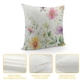 thumbnail image 4 of PHYHOO Spring Pillow Cover Multi-Colored-Flowers Butterfly Decorations Seasonal Cushion Case Decor for Home Sofa Couch, 4 of 5