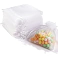 thumbnail image 1 of 100 Bolsas de Regalo de Organza Transparente, 7 x 9 cm, Bolsas de Regalo de Boda con Cordón, Bolsas de Regalo de Joyería Pequeñas para Fiestas, Festivales, Joyas, Festivales, Jabones de Baño (Blanco), 1 of 4
