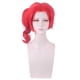 thumbnail image 1 of Peluca corta para cosplay roja de 35 cm con cola de caballo lateral y flequillo en capas, 1 of 3