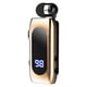 thumbnail image 1 of Auriculares Auriculares Auriculares Batería Pantalla Carga rápida Interior Llamada Recordatorio Clip Oro, 1 of 8